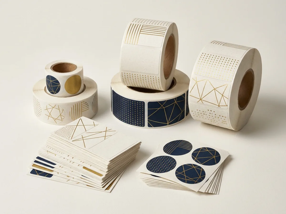 Custom labels and sticker rolls