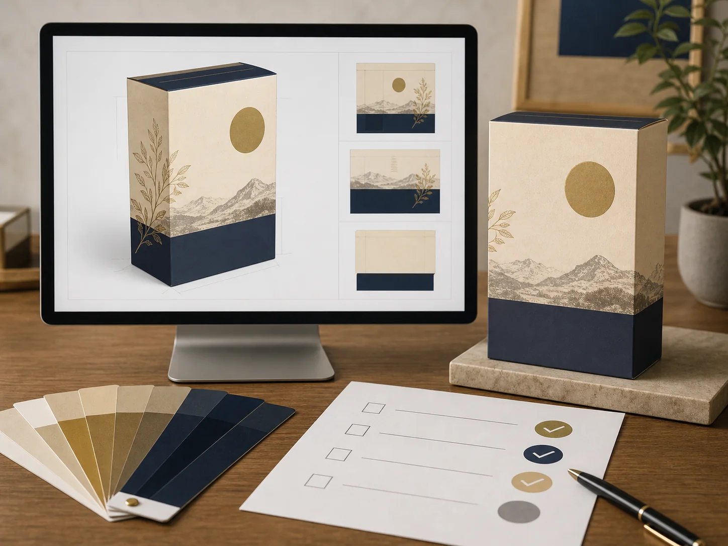 Review the printed packaging preview
