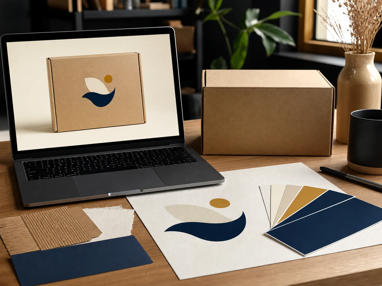 Select brand colours and artwork