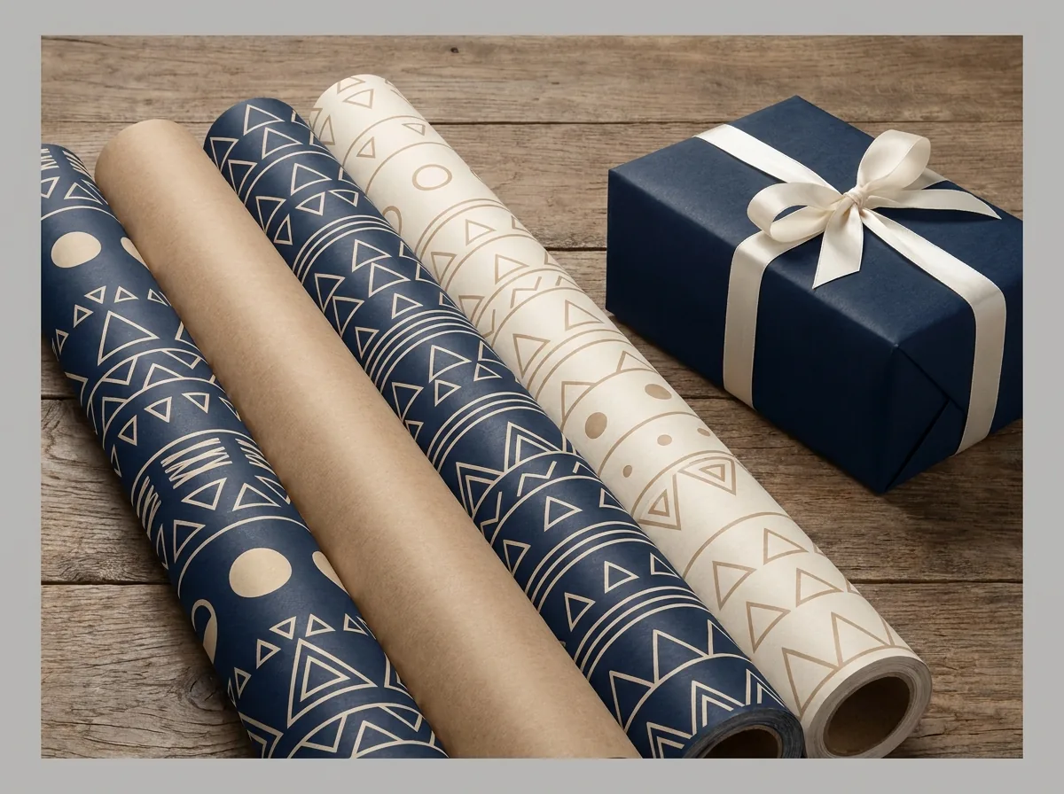 Custom printed wrapping paper