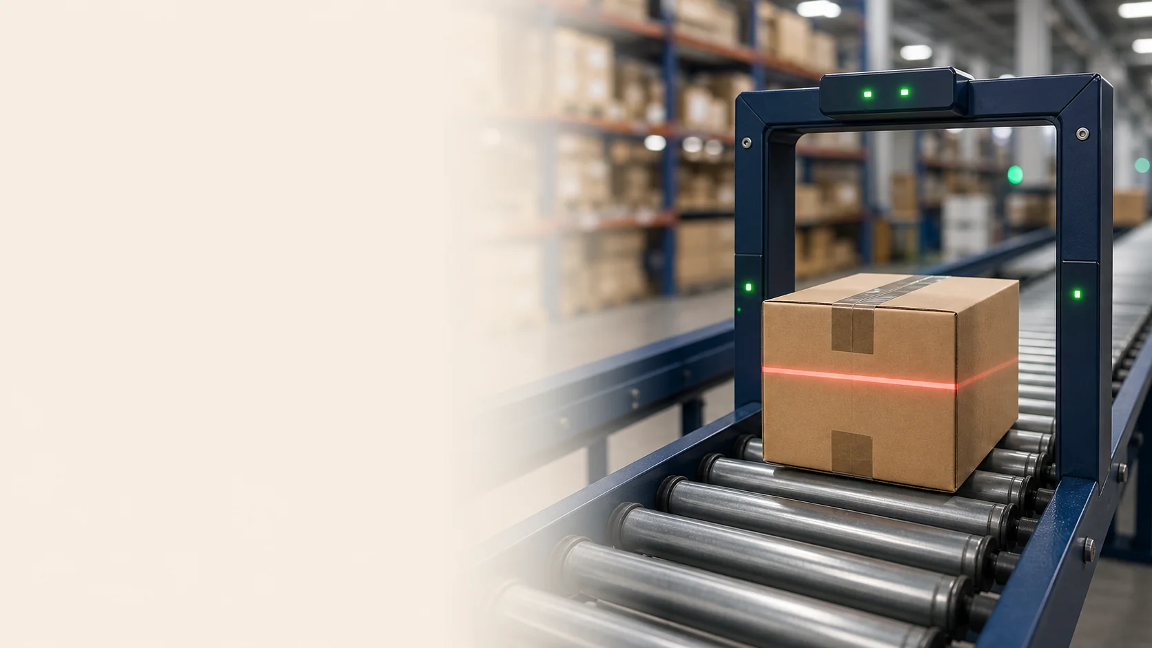 Parcel scanned at a fulfilment checkpoint