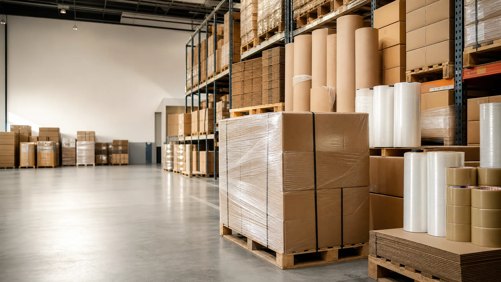 Wholesale packaging stock ready for supply