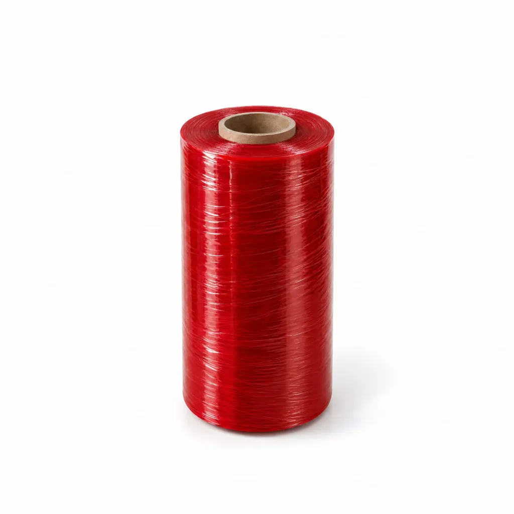 رول ستريتش أحمر 4 كجم 23 مايكرون | Red Stretch Film Roll 4 kg 23 Micron