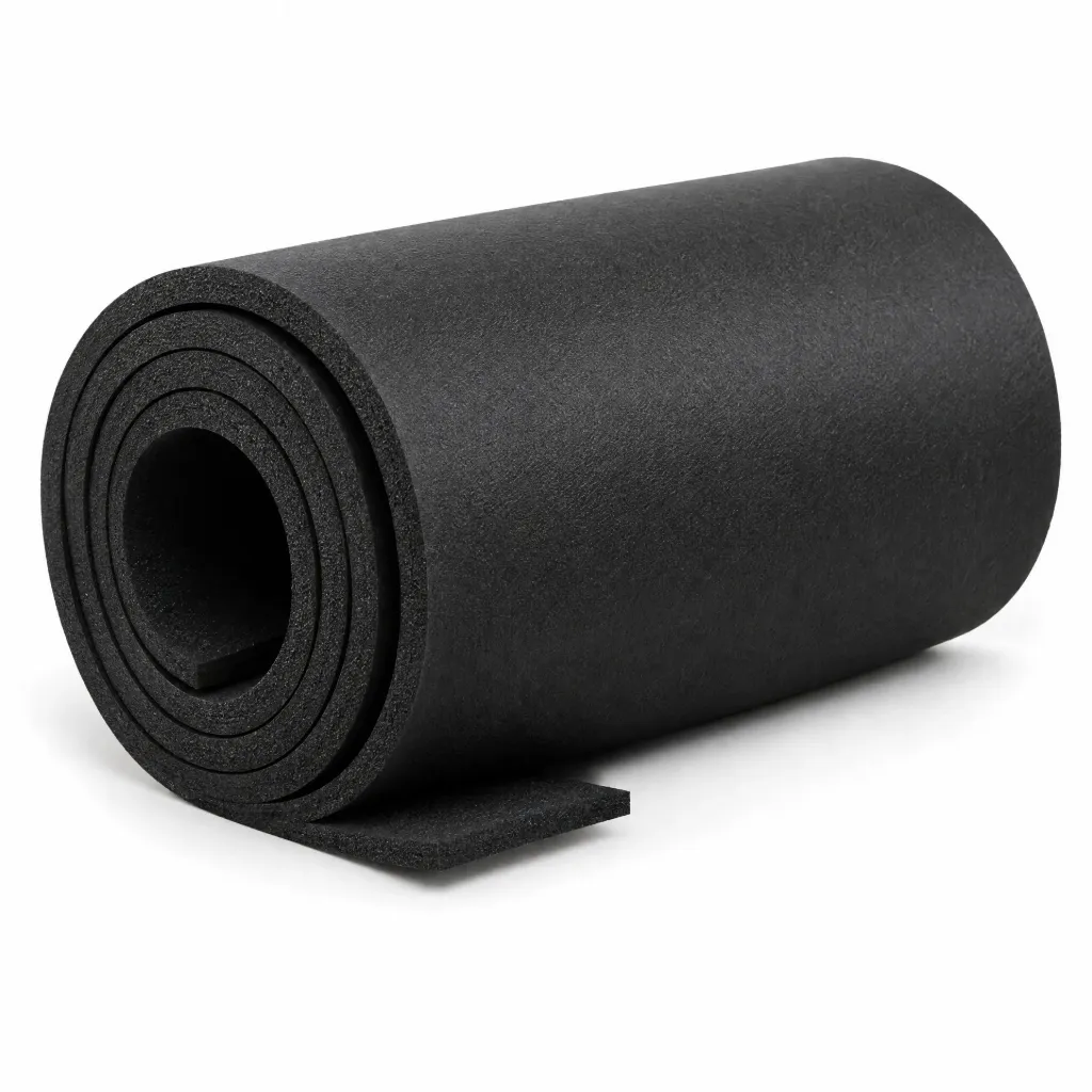 رول فوم عازل أسود 100 سم × 50 متر، سماكة 2 ملم | Black Foam Insulation Roll 100 cm × 50 m, 2 mm