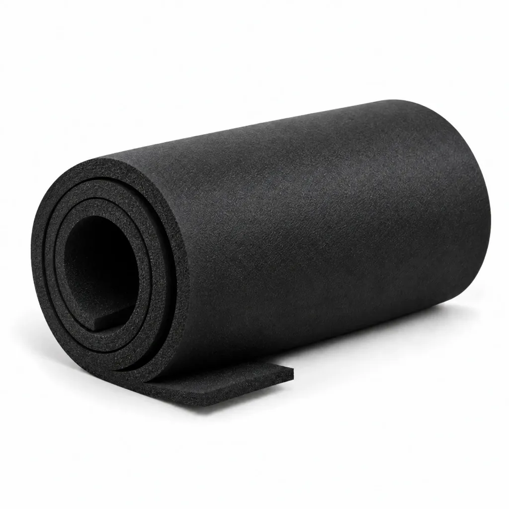 رول فوم عازل أسود 100 سم × 25 متر، سماكة 2 ملم | Black Foam Insulation Roll 100 cm × 25 m, 2 mm