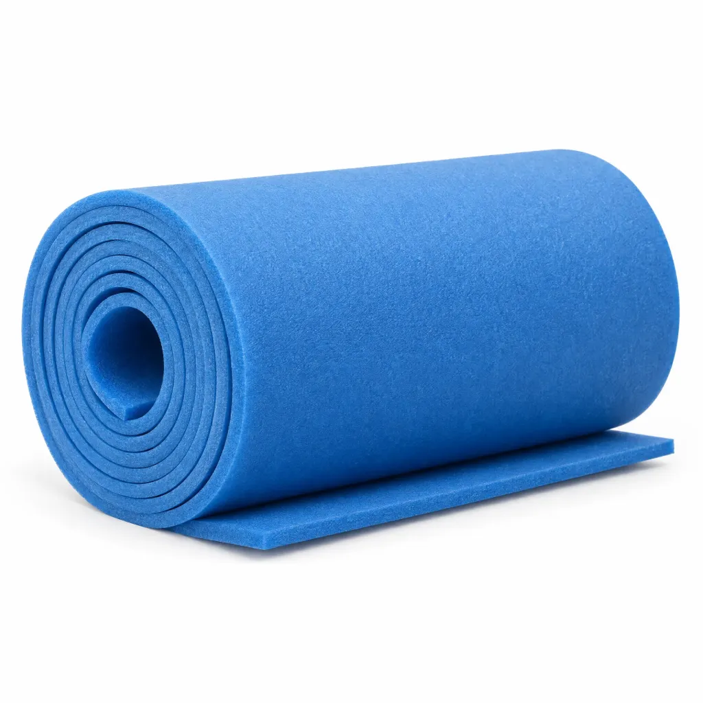 رول فوم عازل أزرق 100 سم × 50 متر، سماكة 2 ملم | Blue Foam Insulation Roll 100 cm × 50 m, 2 mm