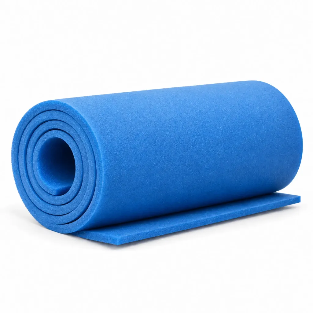 رول فوم عازل أزرق 100 سم × 25 متر، سماكة 2 ملم | Blue Foam Insulation Roll 100 cm × 25 m, 2 mm