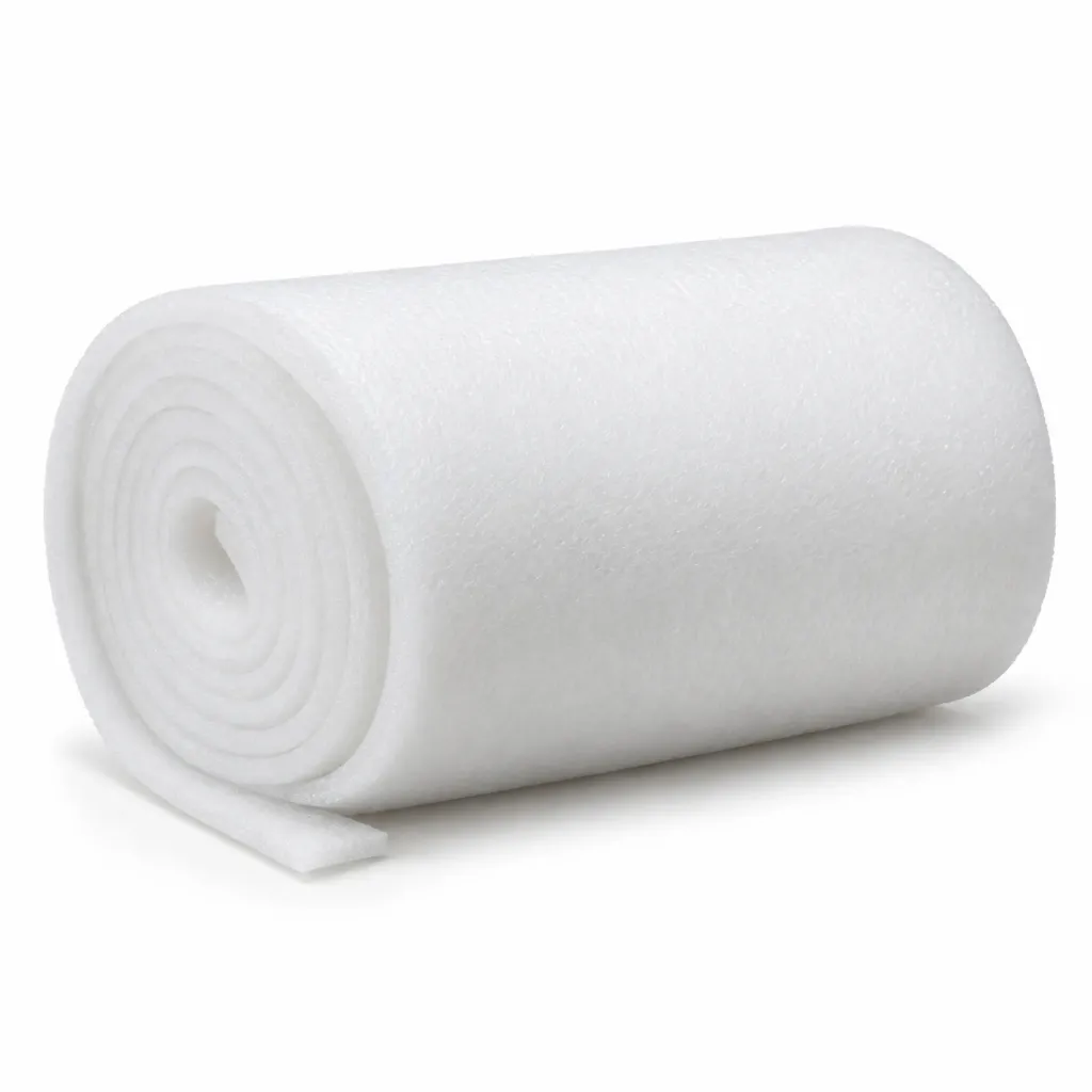 رول فوم عازل أبيض 100 سم × 50 متر، سماكة 2 ملم | White Foam Insulation Roll 100 cm × 50 m, 2 mm